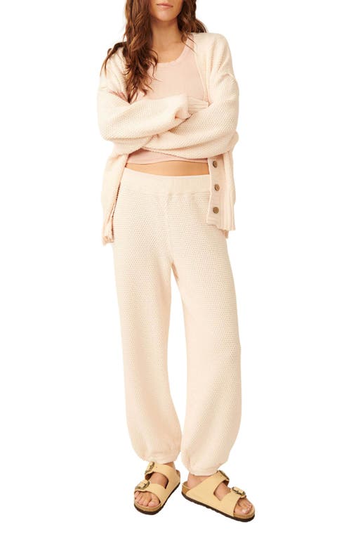 Free People Hailee Waffle Stitch Cardigan & Pants at Nordstrom,