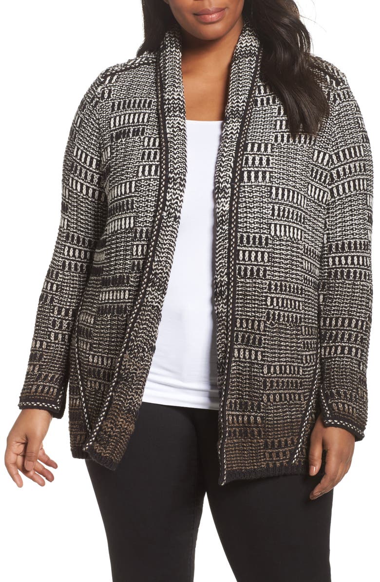 NIC+ZOE All the Lines Cardigan (Plus Size) | Nordstrom