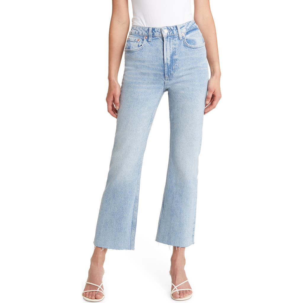 Rails Sunset High Waist Crop Flare Jeans In Snowbird