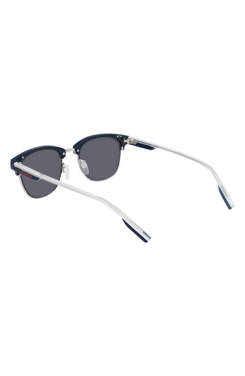 Shop Converse Disrupt 52mm Round Sunglasses In Obsidian/silver/silver