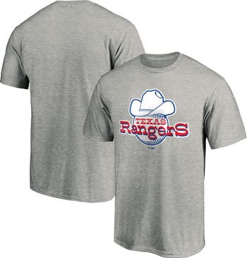 Men's Texas Rangers Fanatics Branded Red Team Wordmark Long Sleeve