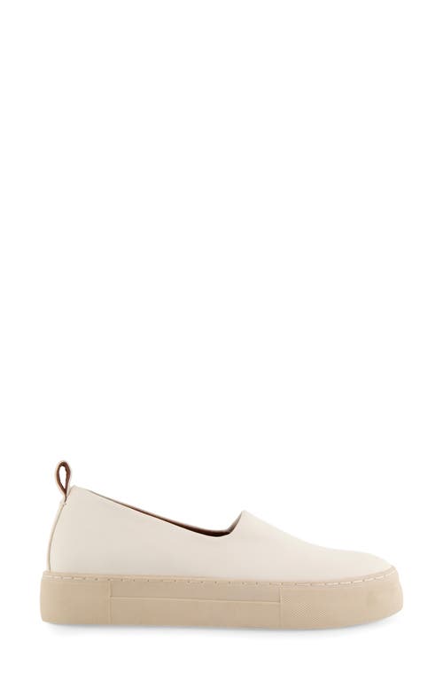 Shop Aerosoles Blakely Hidden Wedge Flatform Sneaker In Eggnog Stretch