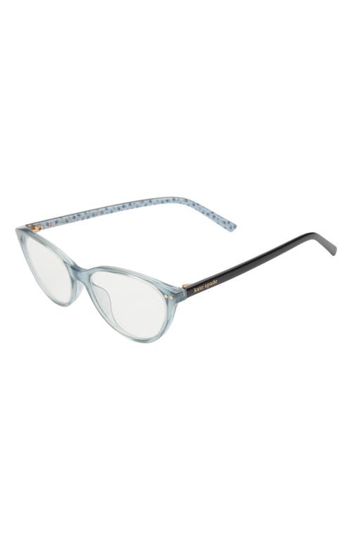 Kate Spade New York Roanne 54mm Blue Light Blocking Reading Glasses In Blue/clear