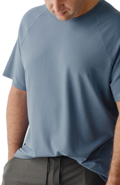 Cozy Earth Ultrasoft Raglan T-Shirt in Blue
