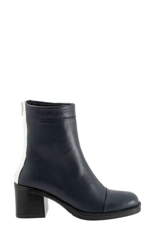 Shop Bueno Rina Cap Toe Bootie In Navy