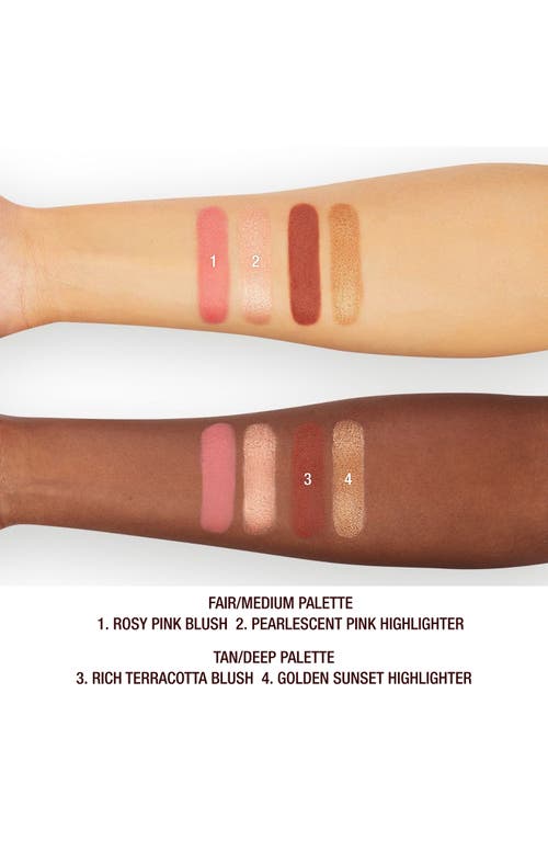 Charlotte Tilbury Hollywood Blush & Glow Face Palette In Tan/deep