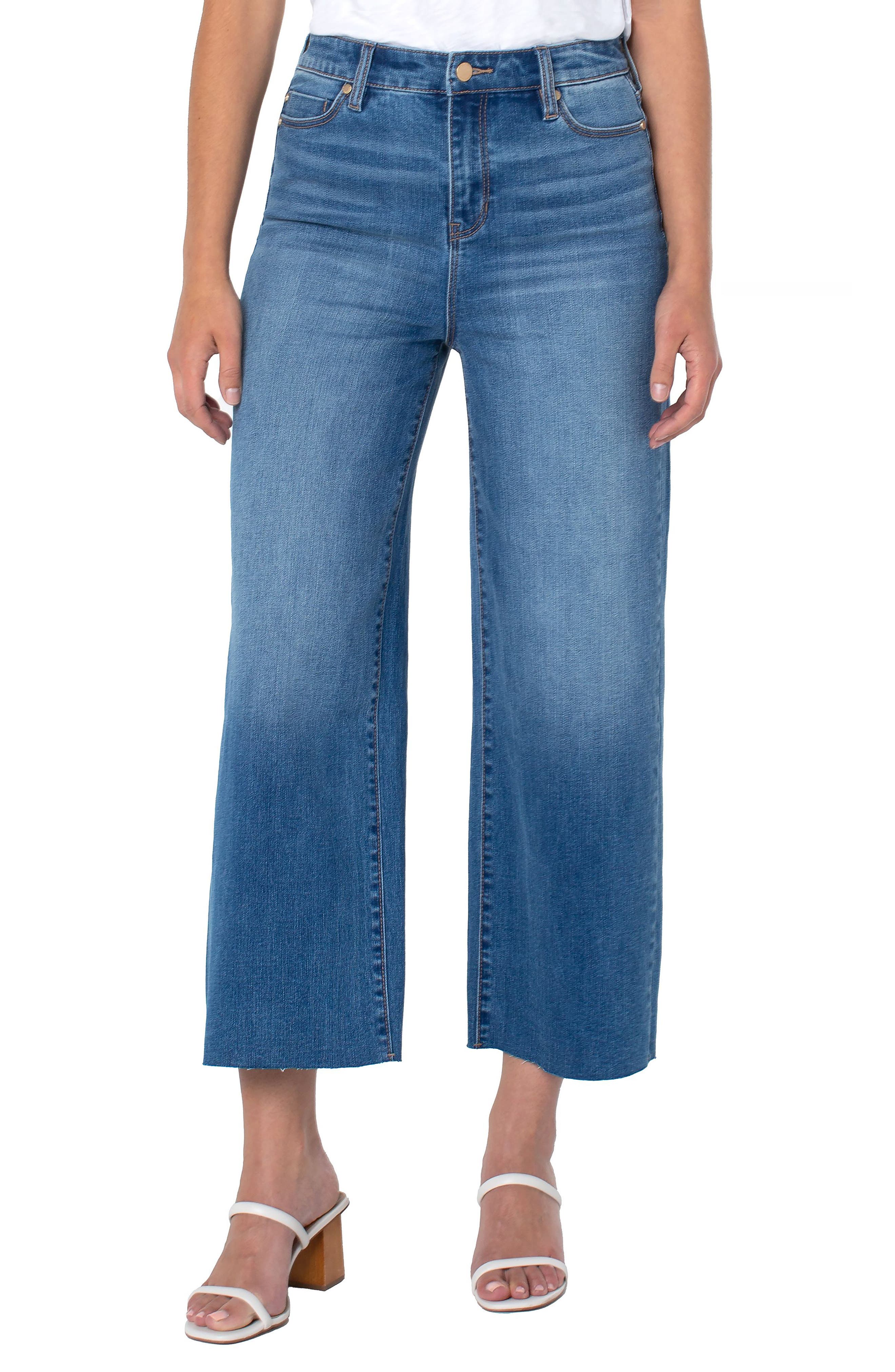 High Waist Crop Wide Leg Jeans | Nordstrom