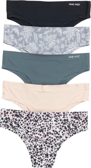 Nine West Bonded 5 Pack Tanga Briefs Nordstromrack