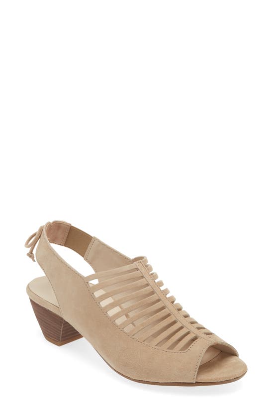 Shop Paul Green Talia Slingback Sandal In Champagne Suede