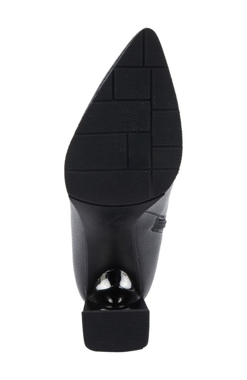 Azura By Spring Step Attention Snakeskin Embossed Bootie In Black