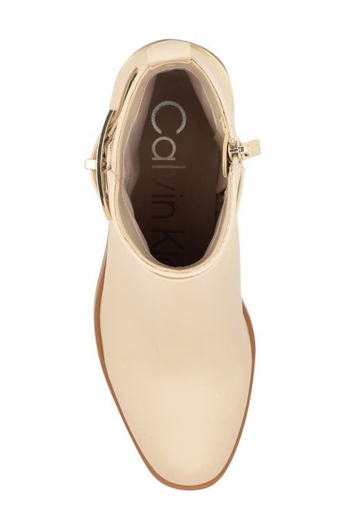 Calvin Klein Jallis Boot In Ivory