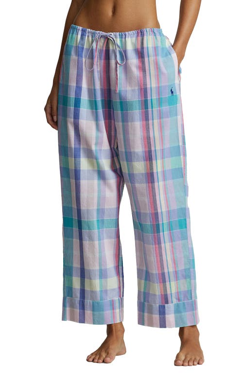Polo Ralph Lauren Plaid Pajama Pants in Pink Multi Color at Nordstrom, Size Large
