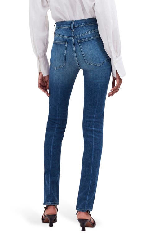 Madewell Raw Hem Mid Rise Stovepipe Jeans In Harsdale Wash