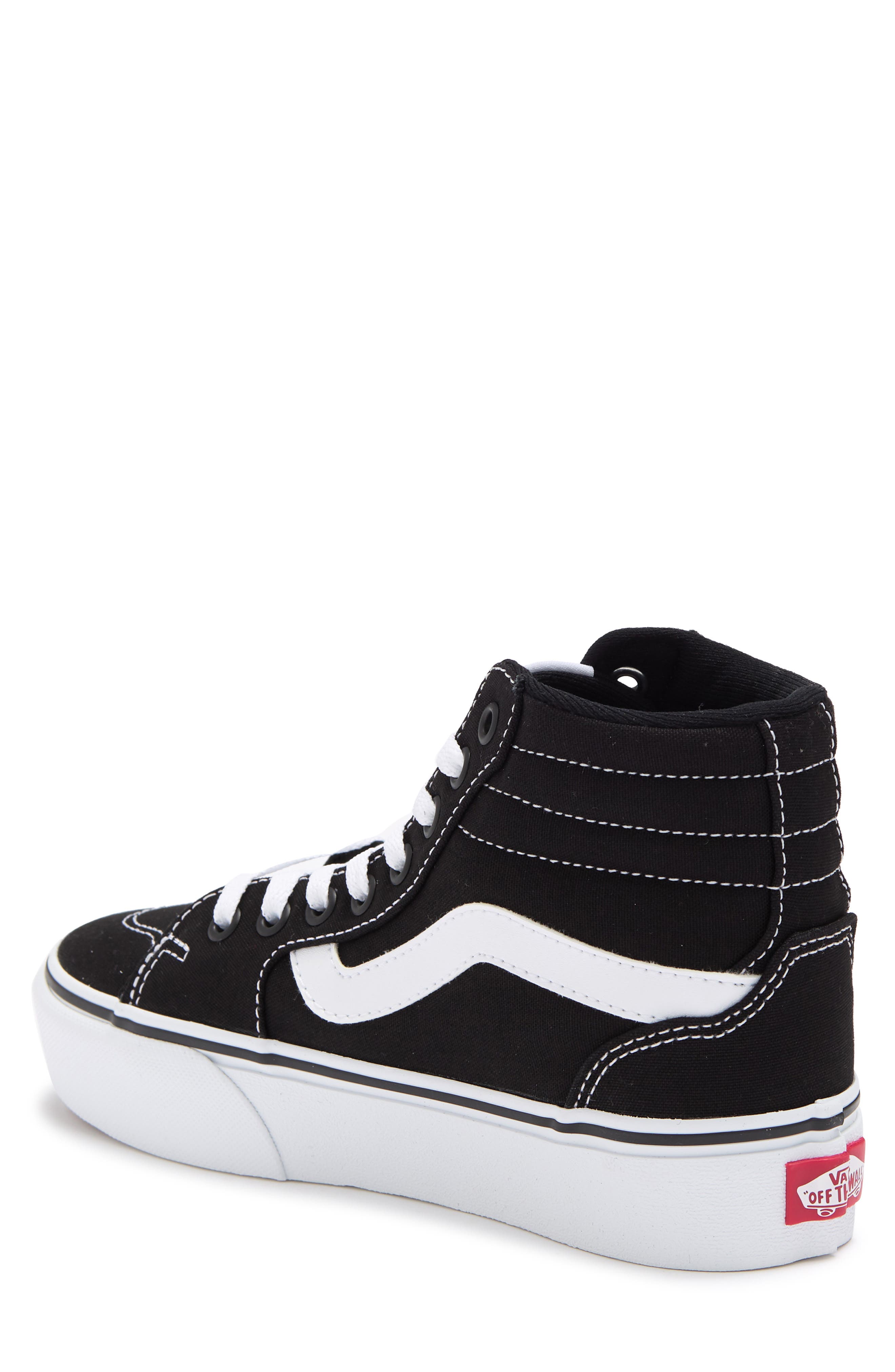 vans white platform high tops