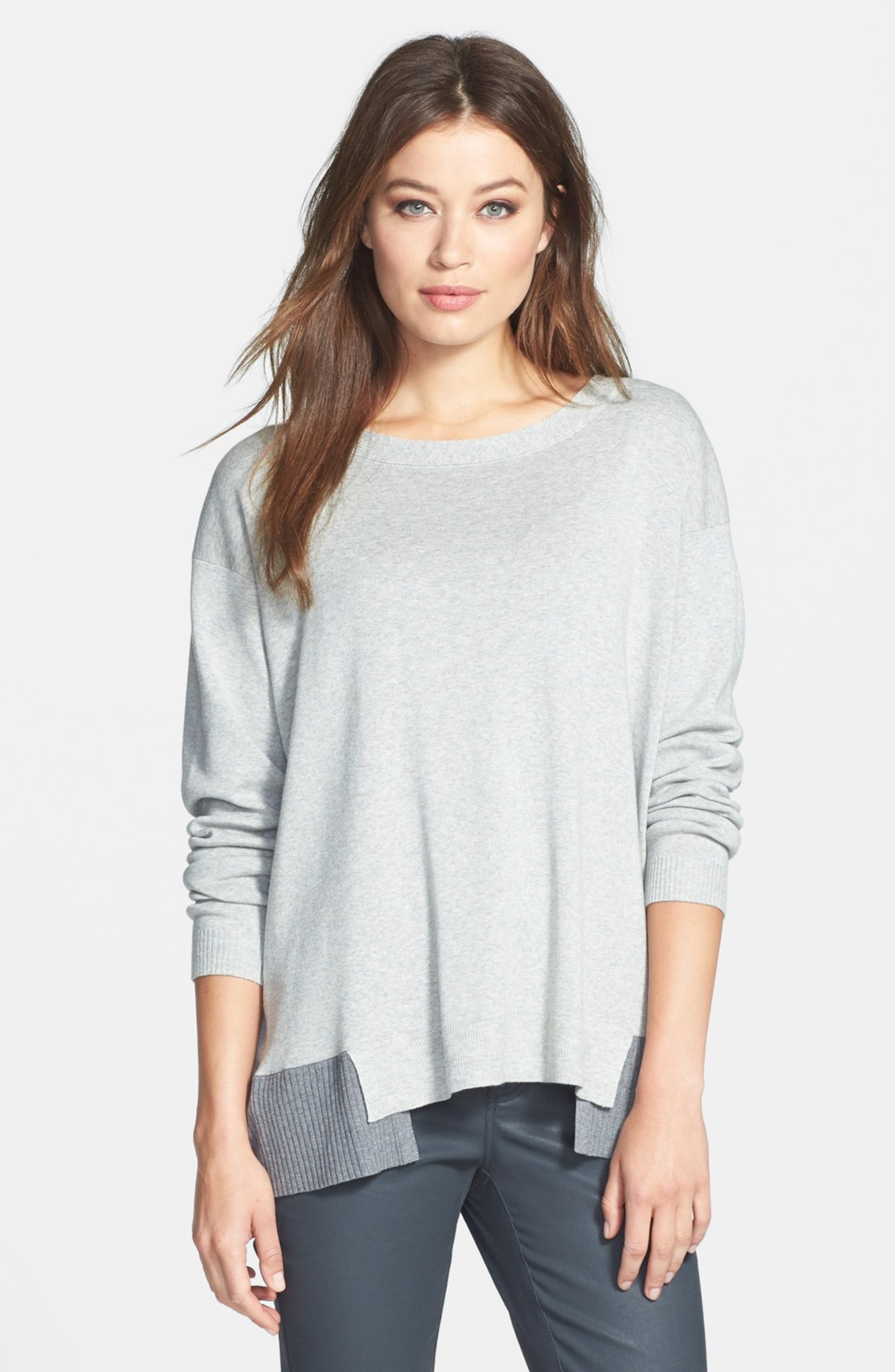 Lafayette 148 New York Relaxed Bateau Neck Sweater | Nordstrom