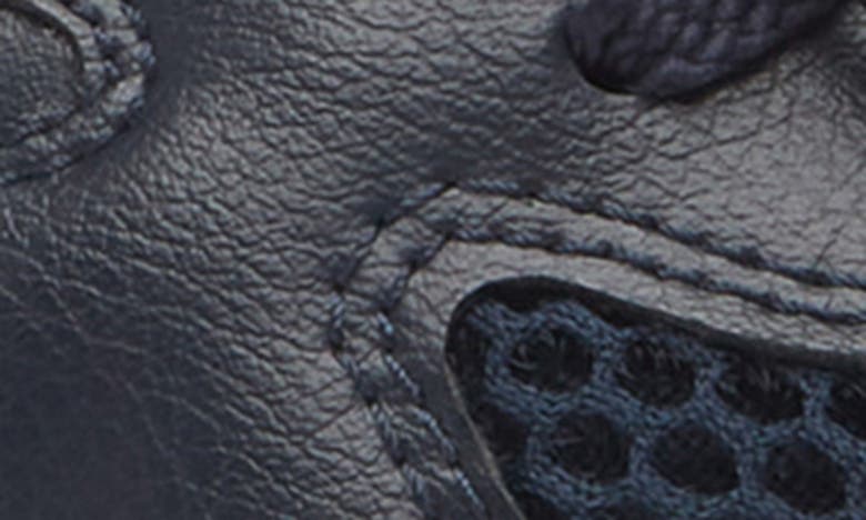 Shop Hugo Boss Boss Titanium Runn Mixed Media Sneaker In Dark Blue