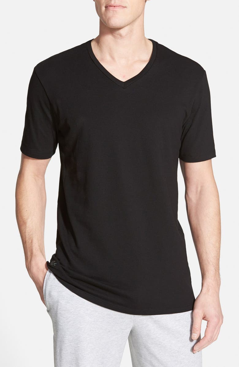 Lacoste Piqué V-Neck Sleep T-Shirt | Nordstrom