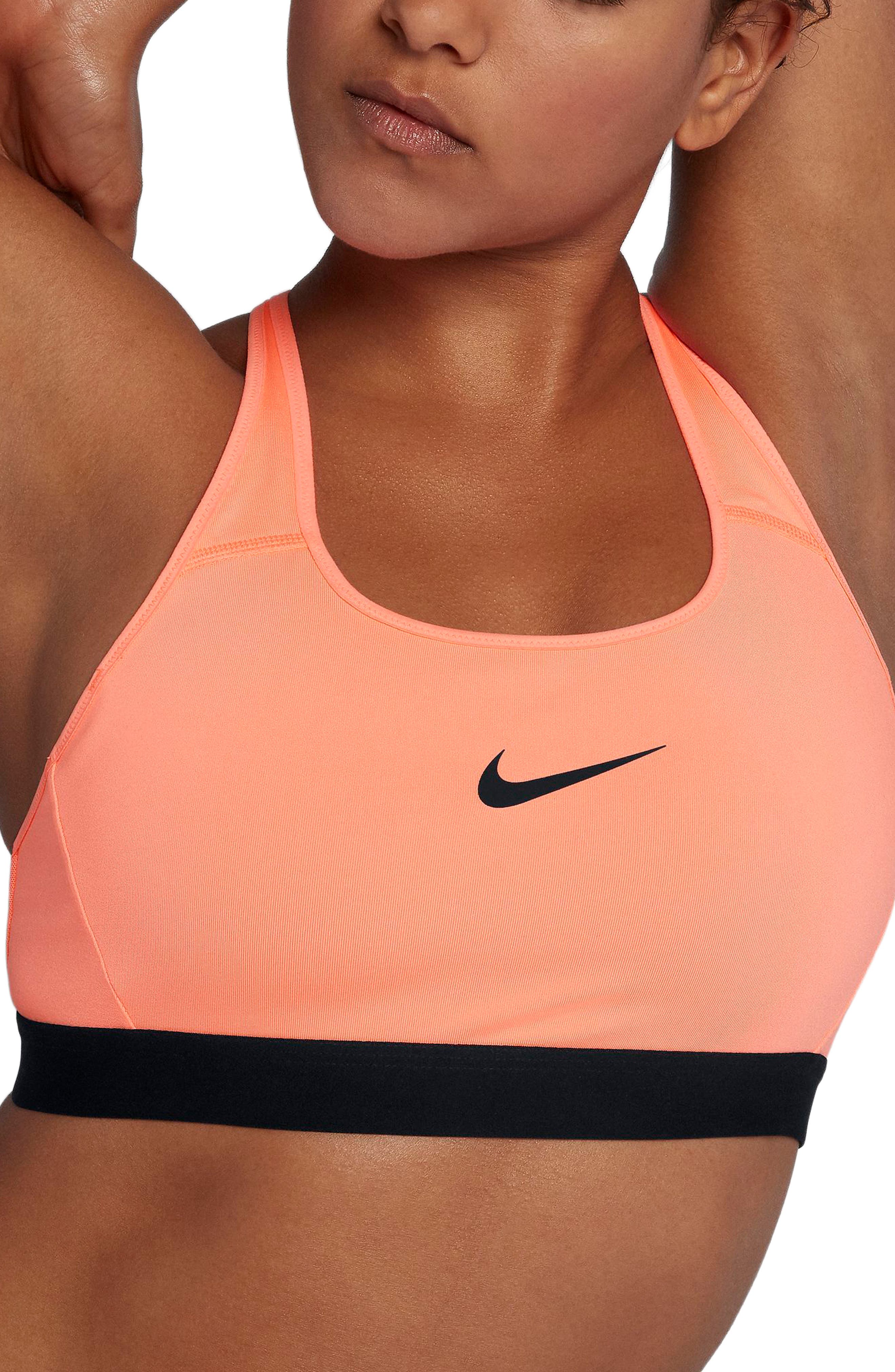 nike tan sports bra