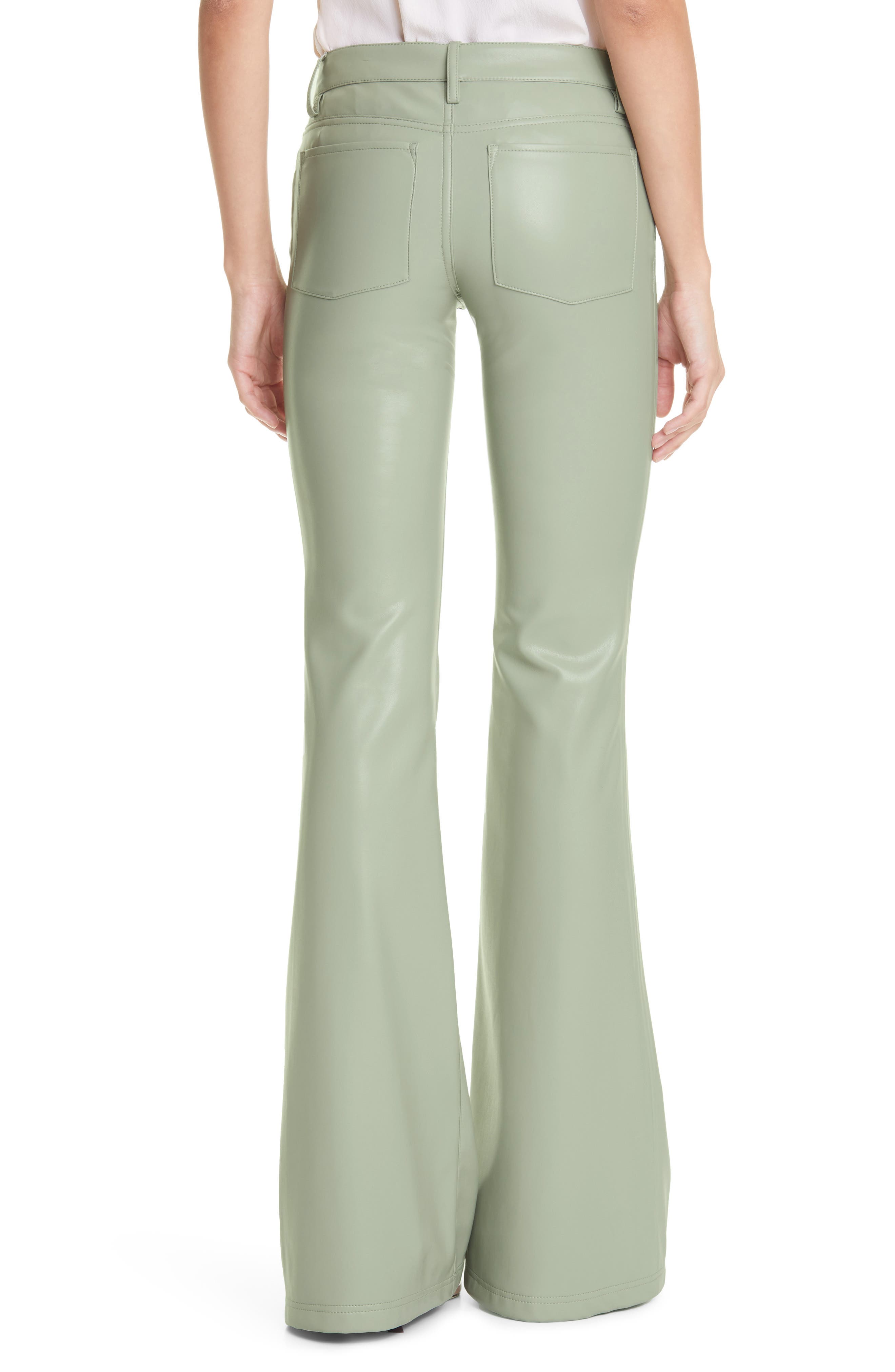 alice and olivia vegan leather pants