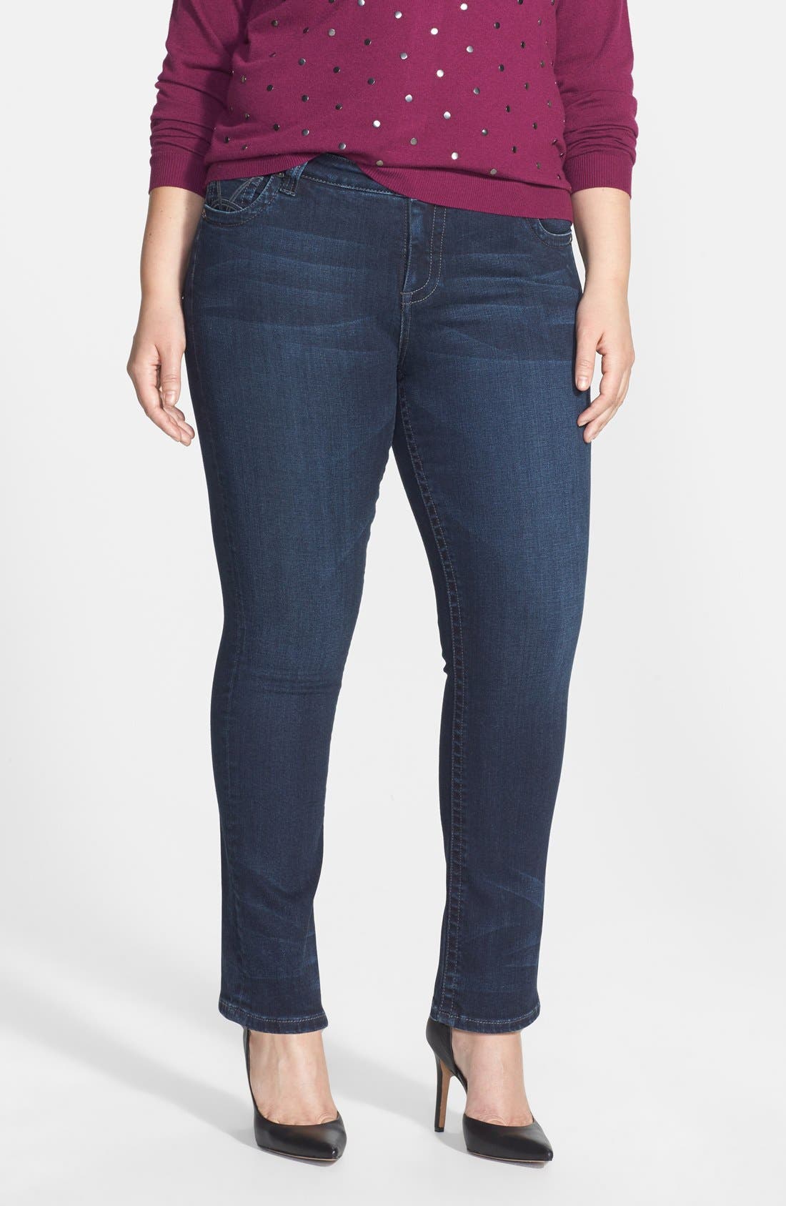 KUT from the Kloth 'Stevie' Straight Leg Jeans (Progressive) (Plus Size