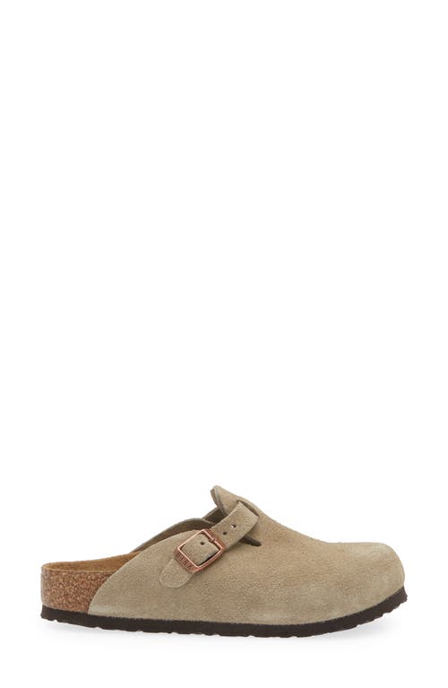 Shop Birkenstock Kids' Boston Clog In Taupe