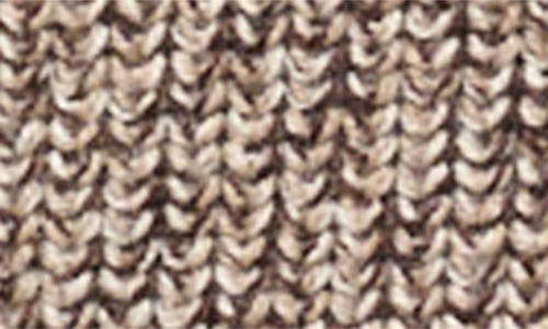 Shop Staud Christopher Marled Wool Blend Collared Sweater In Mocha Melange