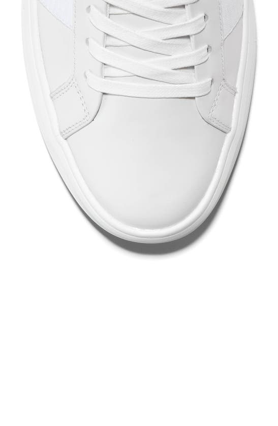 Shop Cole Haan Grand Crosscourt Premier Sneaker In White/ Black/ Birch