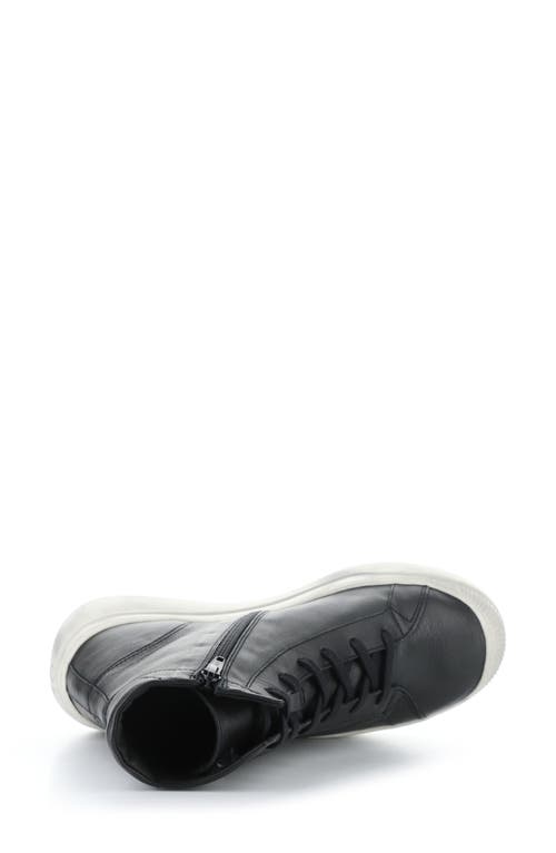 Shop Softinos By Fly London Appe Lace-up High Top Sneaker In Black Smooth Leatherther