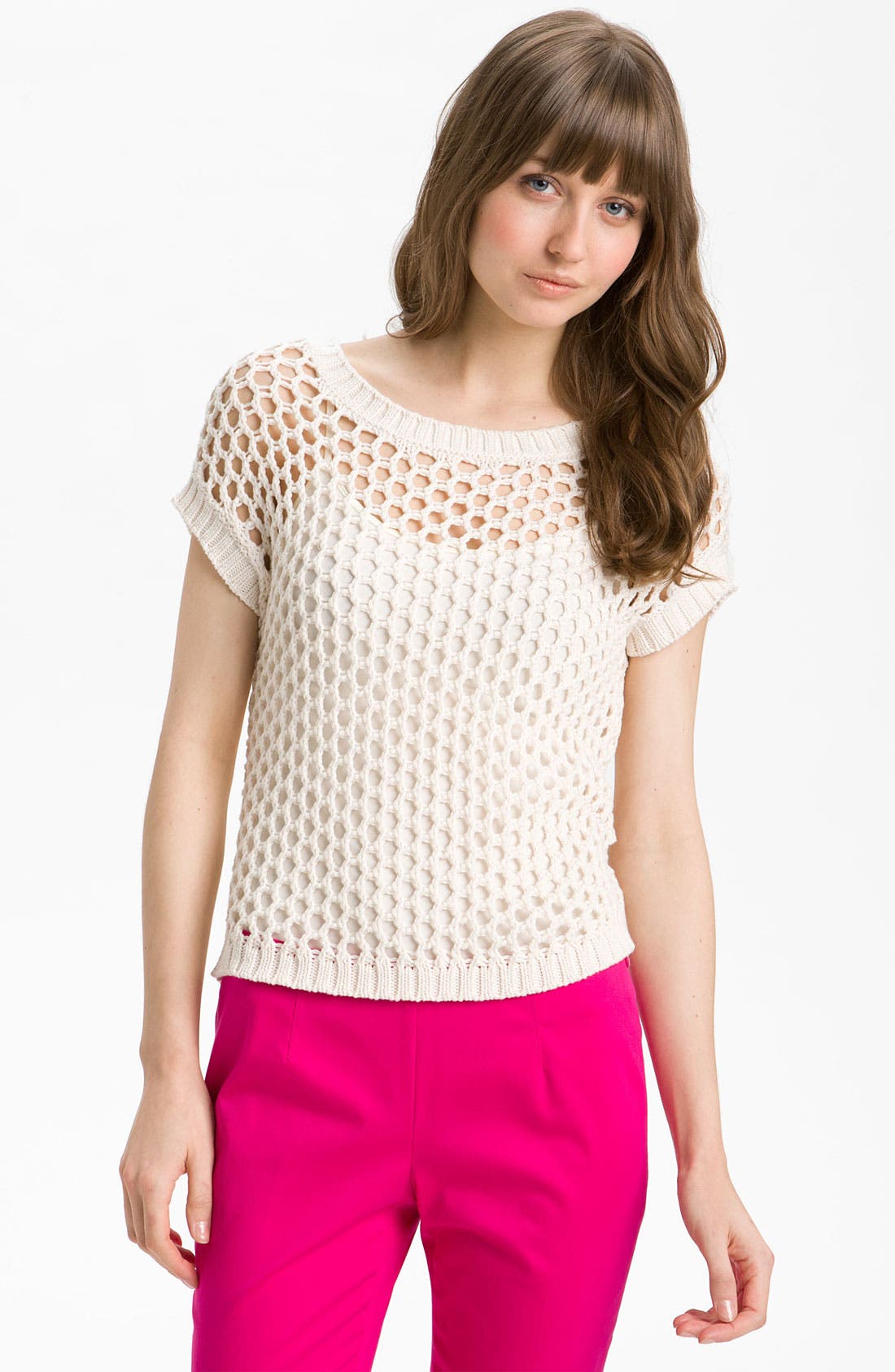 Vince Camuto Open Mesh Stitch Sweater Nordstrom