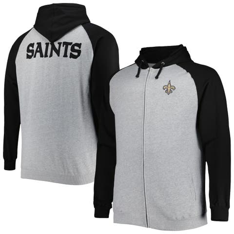 Men's FOCO Black New Orleans Saints Camo Raglan Pullover Hoodie Size: Extra Large