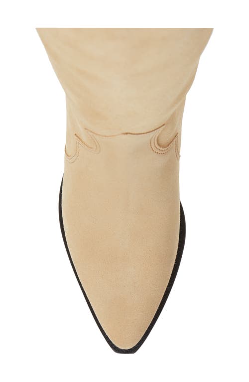 Shop Isabel Marant Denvee Tall Western Boot In Beige