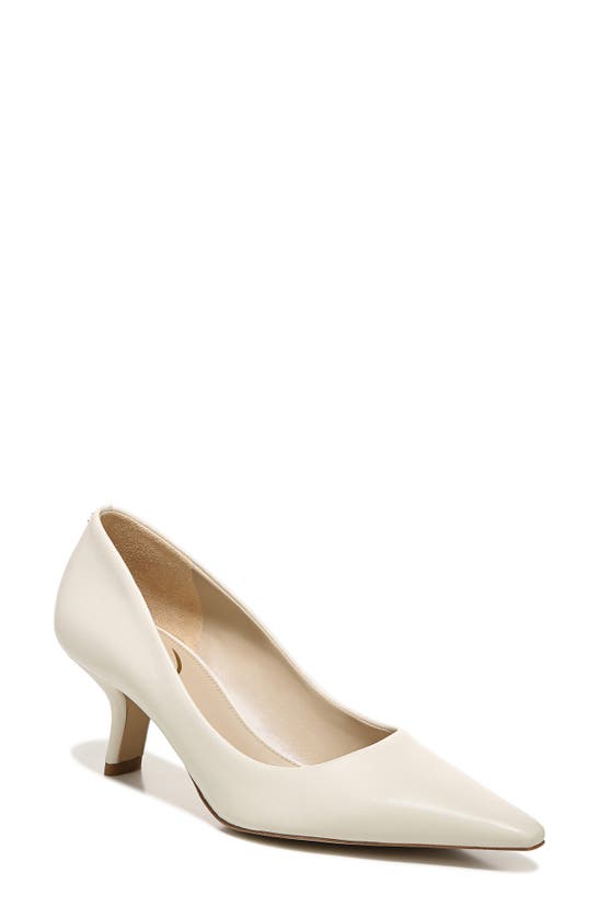 Sam Edelman Women's Bianka Pointed Toe Kitten Heel Pumps In Modern Ivory