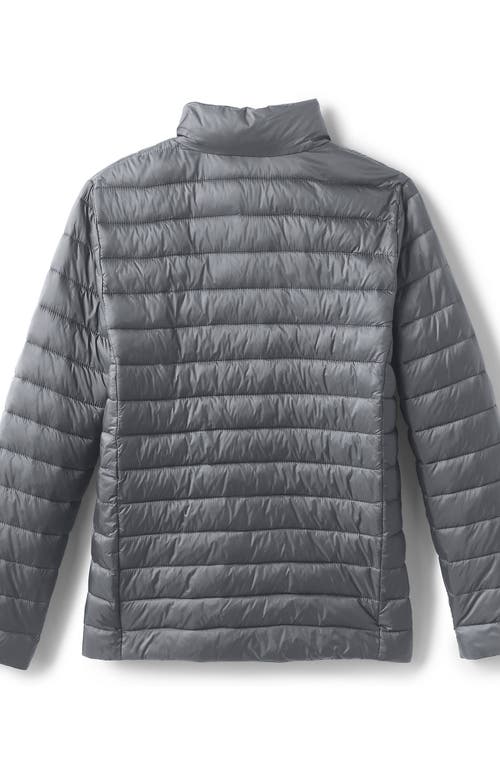 Shop Lands' End School Uniform Kids Thermoplume Jacket In Arctic Gray