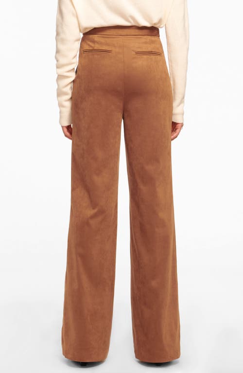 Shop Ramy Brook Edwina Faux Suede Pants In Saddle