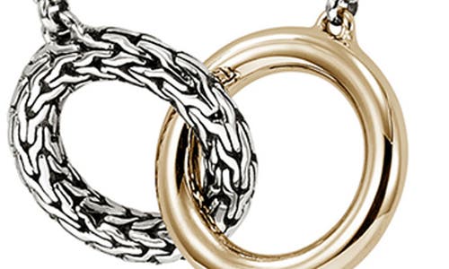 John Hardy 14kt Gold Jh Essential Linked Necklace In Silver