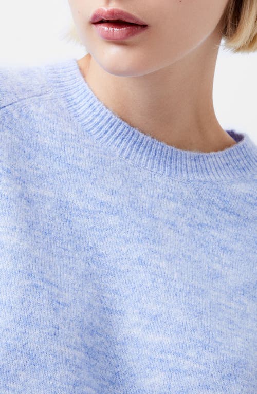 Shop French Connection Morena Button Cuff Sweater In 40-dusted Blue