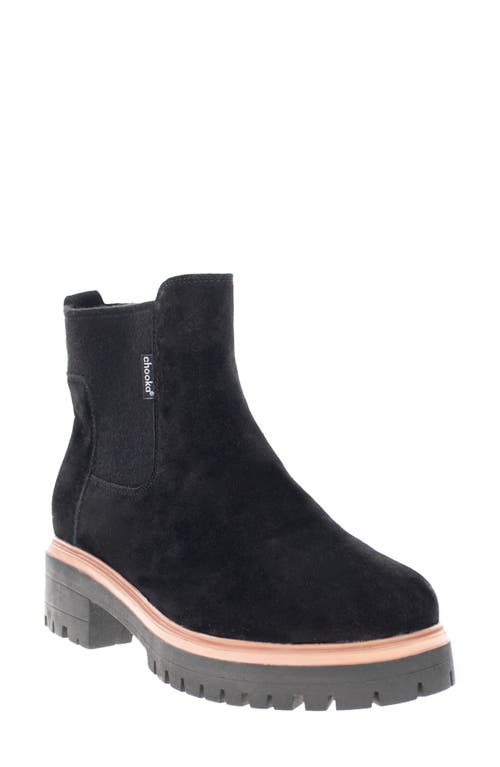 Chooka Kensington Chelsea Boot in Black Suede