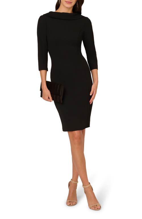 ADRIANNA PAPELL ADRIANNA PAPELL CREPE SHEATH DRESS
