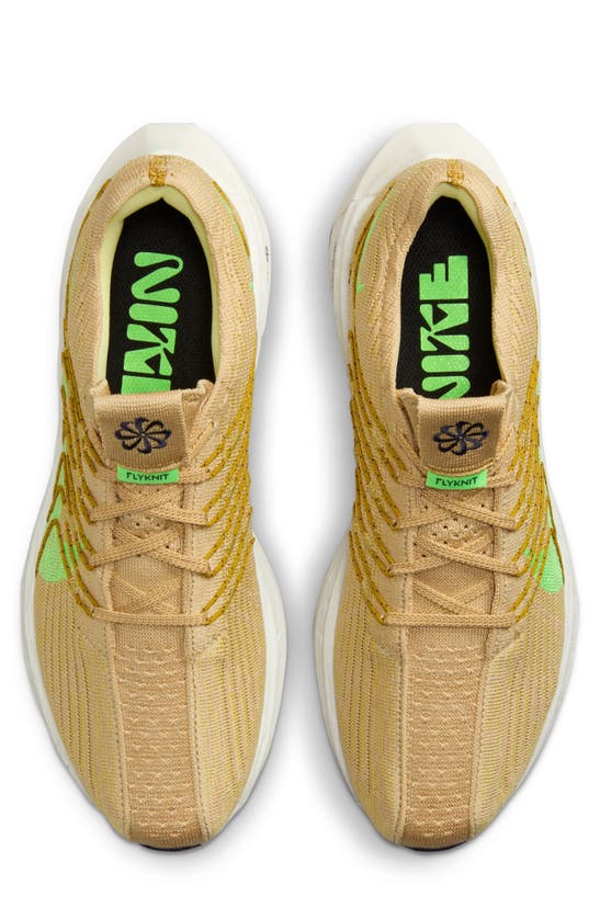 Shop Nike Pegasus Turbo Next Nature Running Shoe In Sesame/ Lime/ Gold/ Bronzine