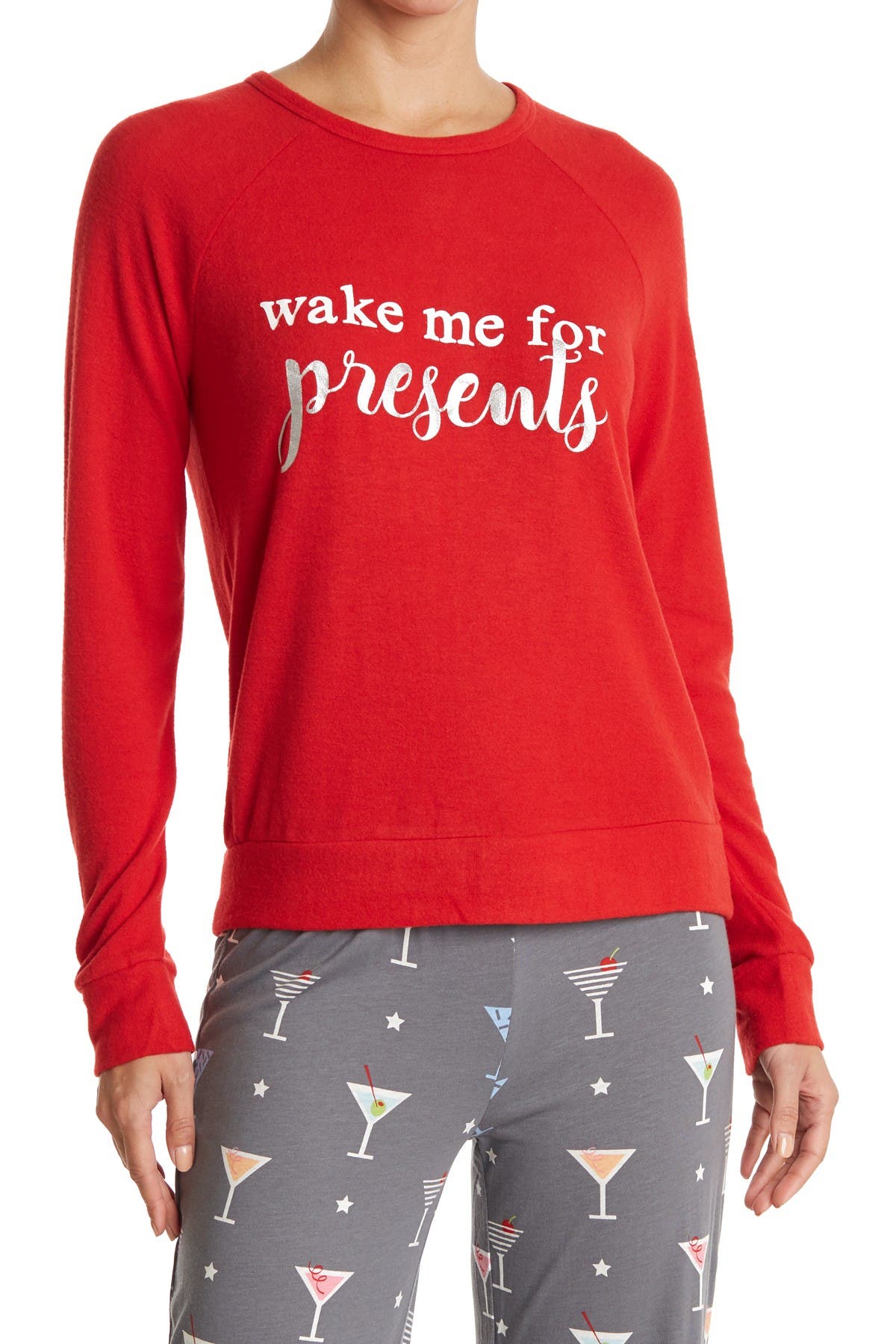 PJ Salvage Womens Loungewear Follow The Stars Long Sleeve Top