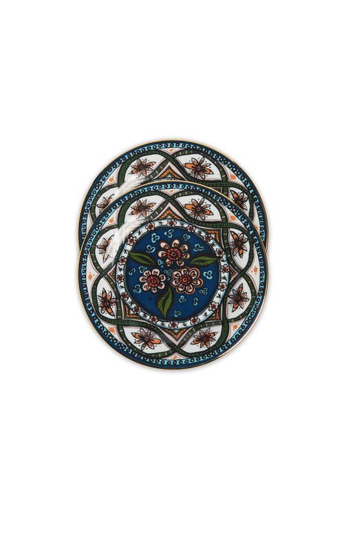 La Doublej Dessert Plates Set Of 2 Sacred Circle Midnight In Sacred Circle Midnight
