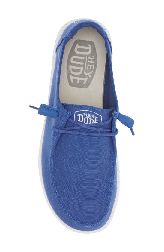 Hey Dude Wendy Canvas Boat Shoe In Blue ModeSens