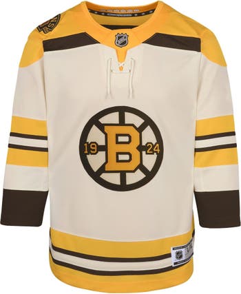 Outerstuff Youth White Boston Bruins 100th Anniversary Premier Jersey