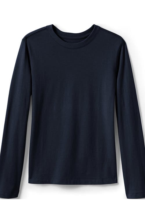 LANDS' END LANDS' END SCHOOL UNIFORM GIRLS LONG SLEEVE ESSENTIAL T-SHIRT