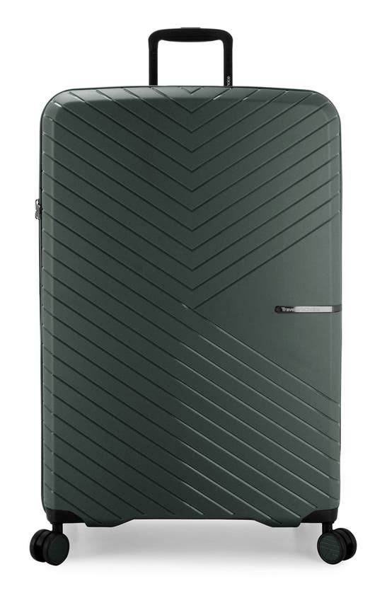 Traveler's Choice Vale Hardside Spinner Suitcase Set In Hunter Green