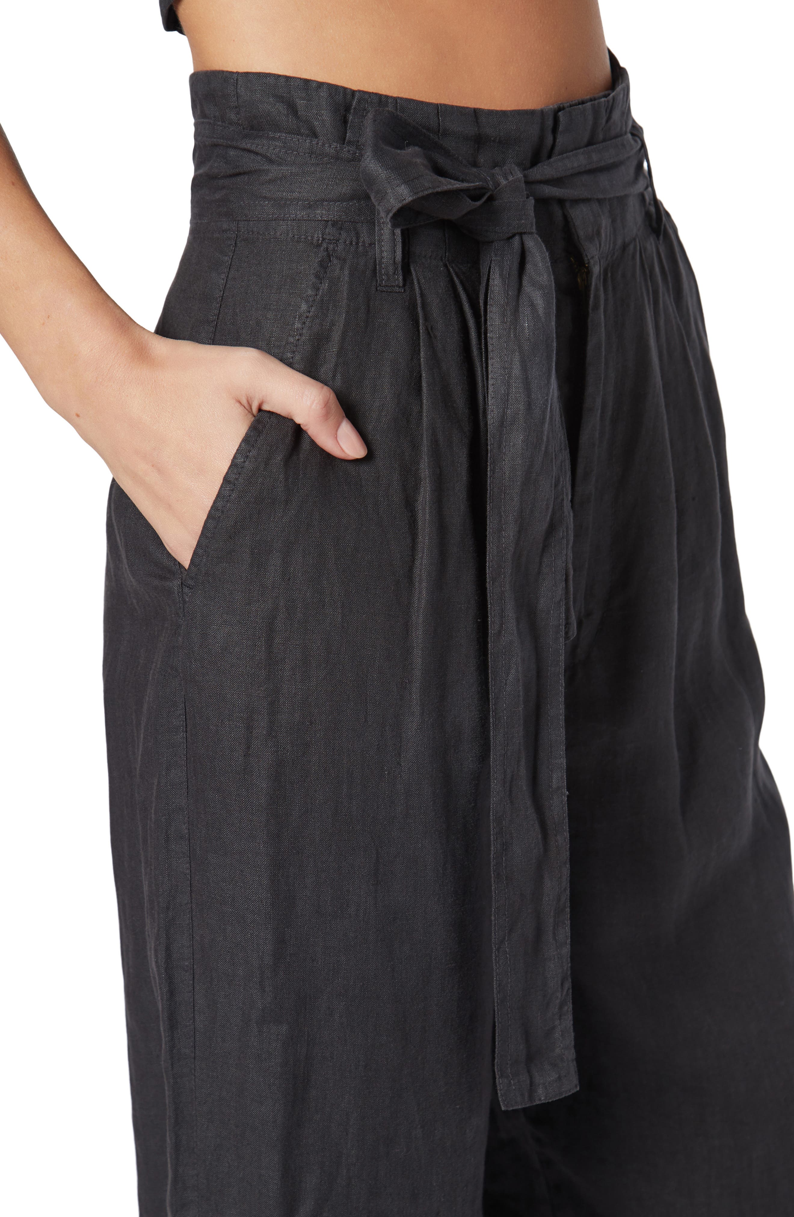 Joie Montgomery Belted Linen Pants 