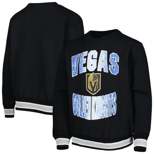 Outerstuff Youth Black Vegas Golden Knights Classic Blueliner Pullover Sweatshirt