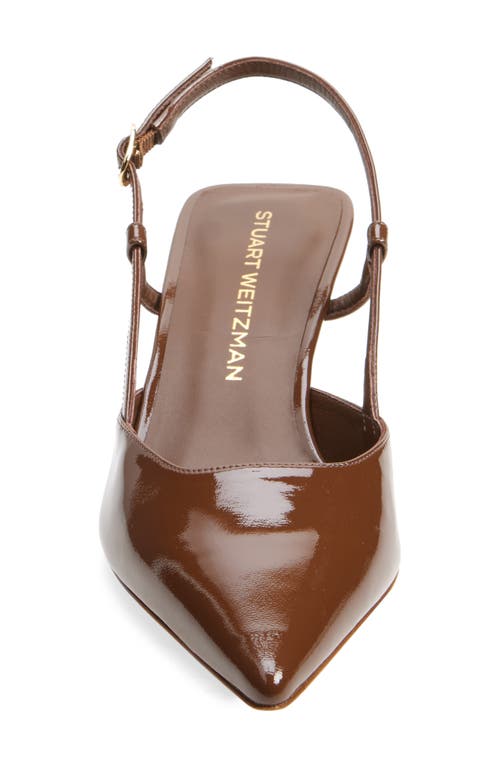 Shop Stuart Weitzman Vinnie 50 Slingback Pump In Walnut