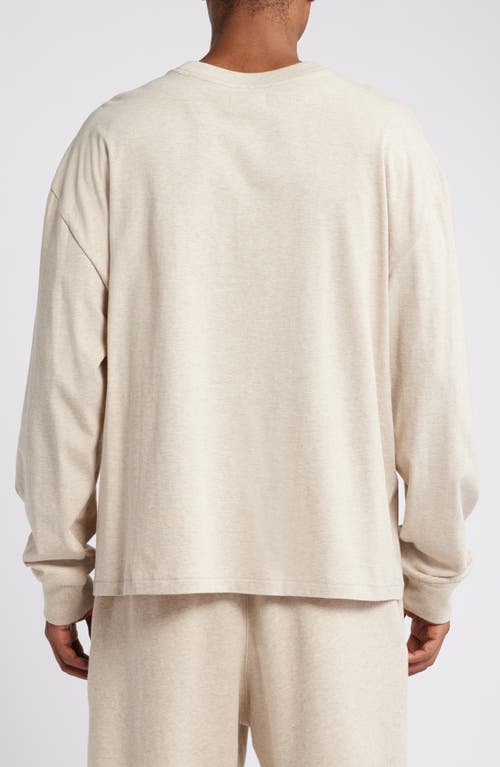 Shop Elwood Core Oversize Long Sleeve T-shirt In Oatmeal