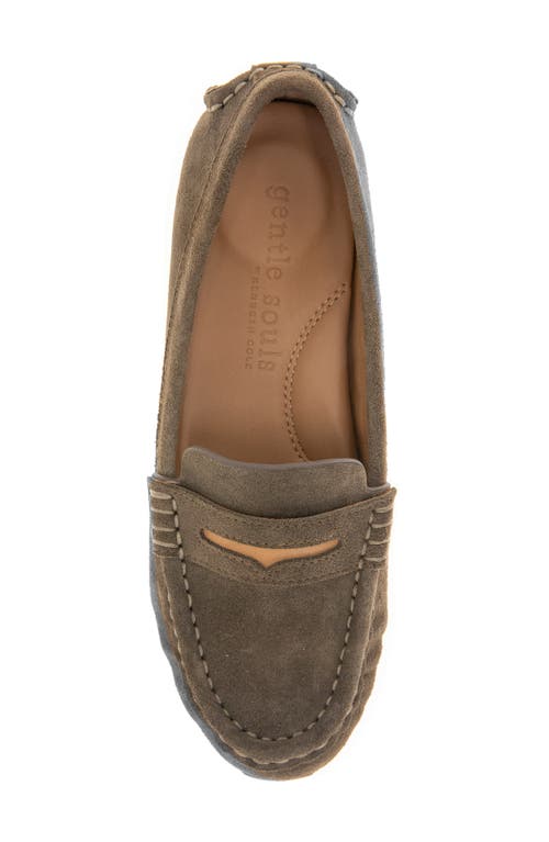 Gentle Souls By Kenneth Cole Madison Loafer In Shitake Suede